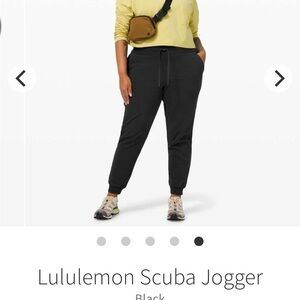 lululemon athletica Black Scuba Jogger